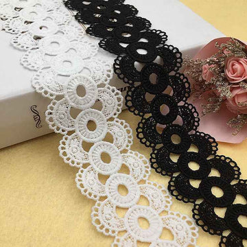 5.5CM Wide Milk Silk Water-Soluble Lace Trim 15 Yards