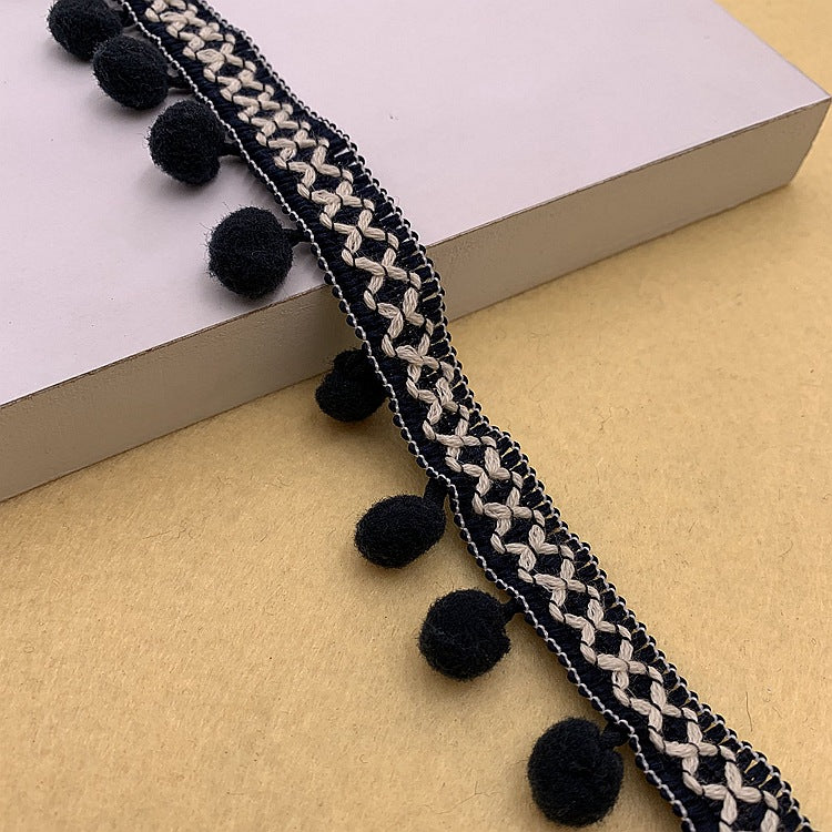 1.5cm φούντα Pom-Pom για ρούχα και διακόσμηση σπιτιού – 10 γιάρδες