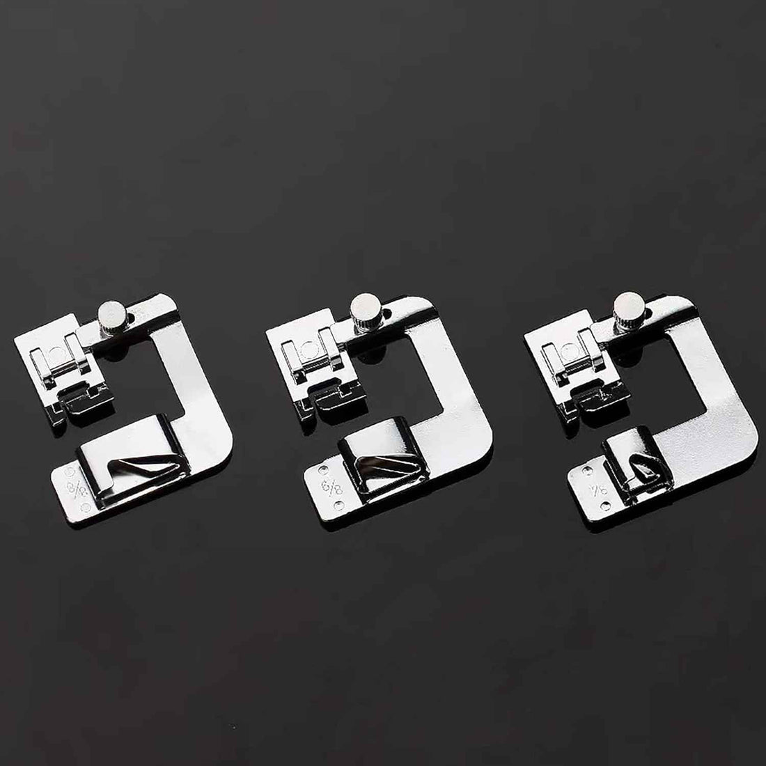 3 Sizes Wide Rolled Hem Pressure Foot Sewing Machine Presser Foot
