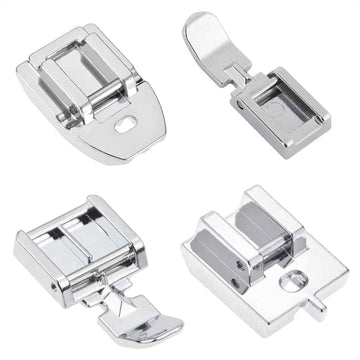 4 Pieces Invisible Concealed Narrow Zipper Presser Foot