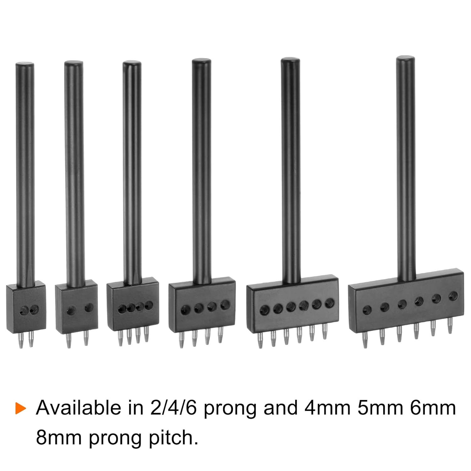 2/4/6 hrotný kožený děrovač 4mm/5mm/6mm pro kožené řemeslo