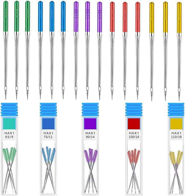 30 Pieces Sewing Machine Needles Universal Regular Point HAX1