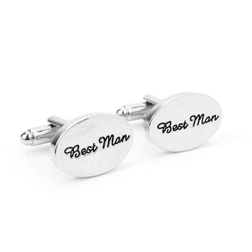 2cm 'Best Man' Cufflinks - Elegant Wedding Accessories Pair - Lots of Buttons