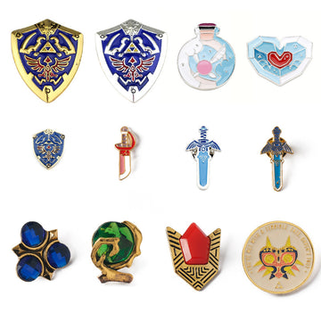 Die Legende von Zelda: Breath of the Wild Schild-Pin-Brosche 12er-Pack