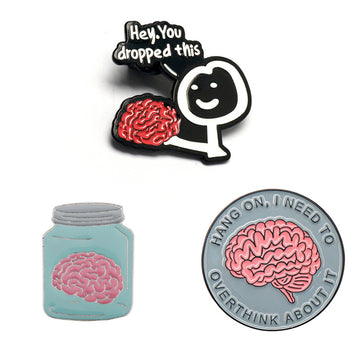 Pin de Broche Cerebro Creativo 3 Pack