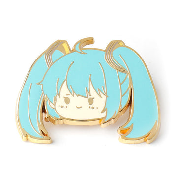 Hatsune Miku Pin Süßes Q-Version Anime Metallabzeichen 2PCS