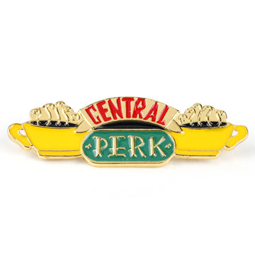Pin de metal de la cafetería Central Perk 2PCS