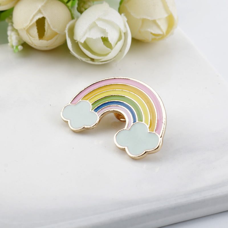 Rainbow Bridge metalbroche 7 stk. sæt
