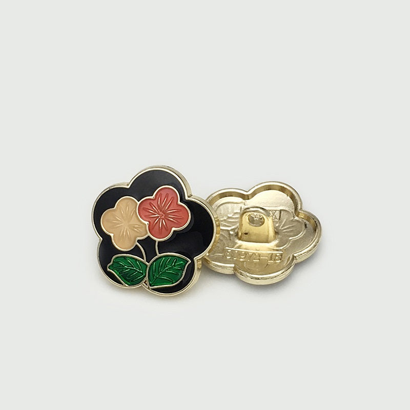 Vintage Hiina palee stiilis cloisonné metallnööbid silmusega 54 pakis