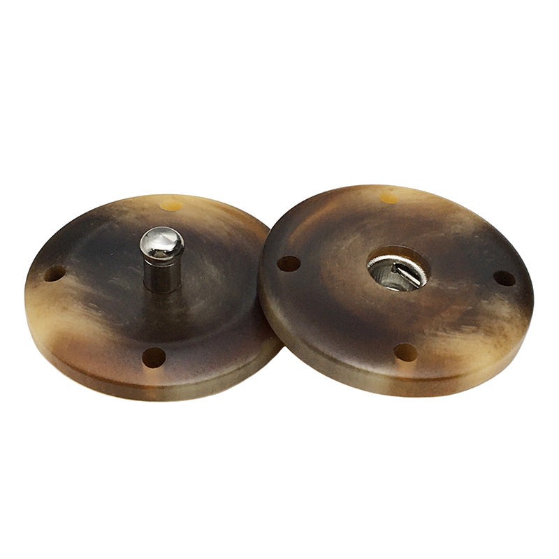 21mm/25mm Αόρατα και χωρίς τρύπημα ρητινώδη κουμπώματα για παλτά 12 τεμ.