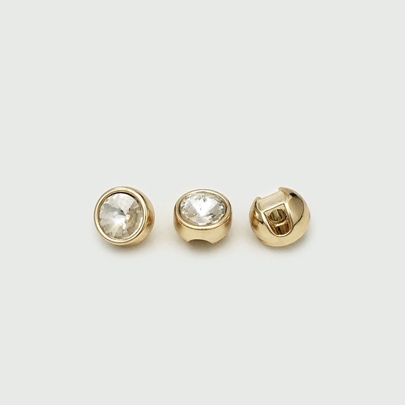 8mm Zlati Srebrni Kovinski Gumbi za Srajce z Diamantom Skriti Luknja 20 kosov