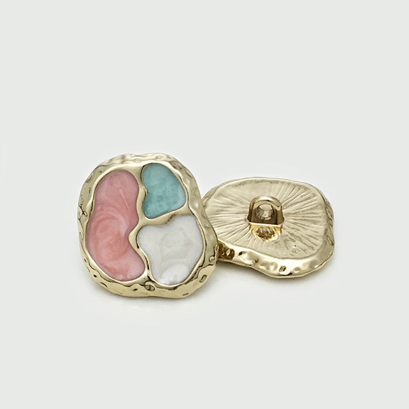 20mm farebné kovové gombíky s očkom 20 ks