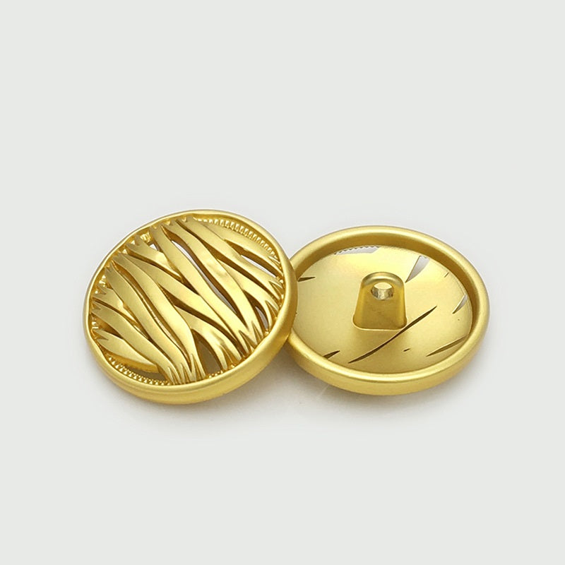 17.5/22.5mm Vintage Guld Sølv Uregelmæssige Hule Metal Knapper 20stk