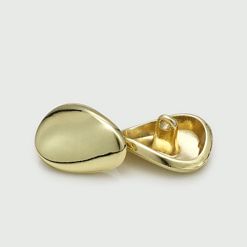 12/16/20mm Guld Sølv Uregelmæssige Metal Knapper med Skaft 20 stk