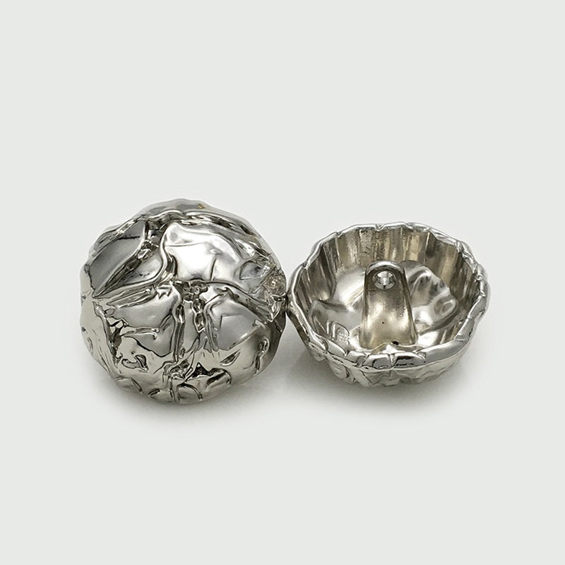 15/17.5/22.5mm Gyldne Svampe Plisserede Metal Knapper 12 stk