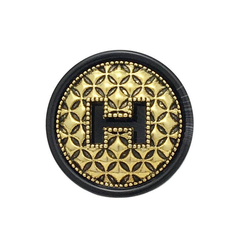 18/21/25mm Okrúhle Vintage Kovové Živicové H Gombíky 20 ks