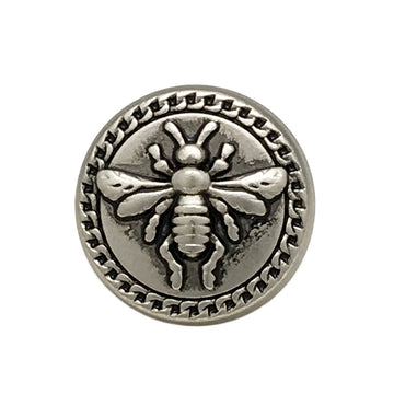 15/20mm Antik Gold Silber Bienen Runde Metallknöpfe 20 Stück