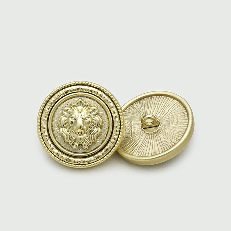 16/19/24mm Britanski stil okruglih metalnih dugmadi s lavljom glavom 10 komada
