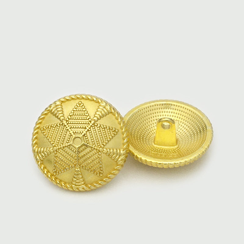15/17.5/22.5mm Kuldse ja Hõbedase Tähe Muster Metallnööbid koos silmusega 20 tk