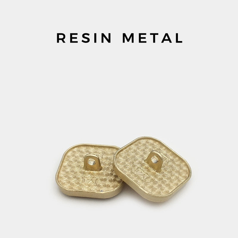 20mm barevné čtvercové knoflíky z pryskyřičné slitiny s úchopem 12 ks