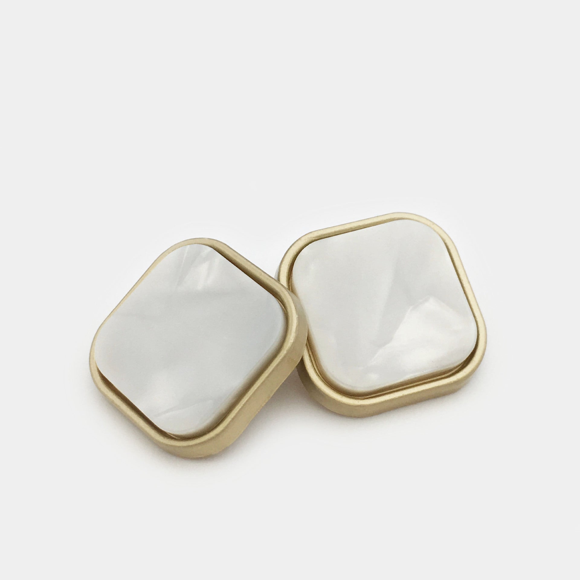 20mm barevné čtvercové knoflíky z pryskyřičné slitiny s úchopem 12 ks