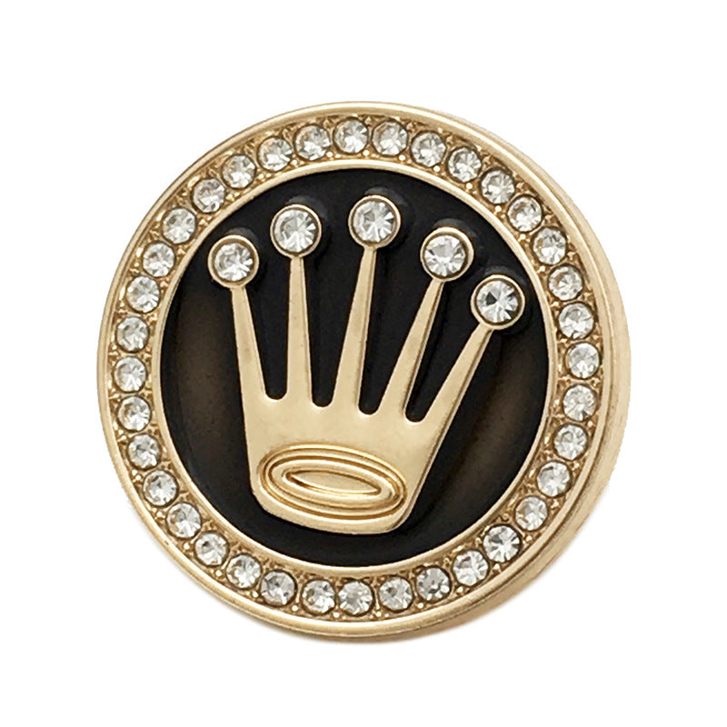 Nasturi vintage rotunzi din aliaj cu diamant, 22,5 mm, pentru paltoane, 20 bucăți