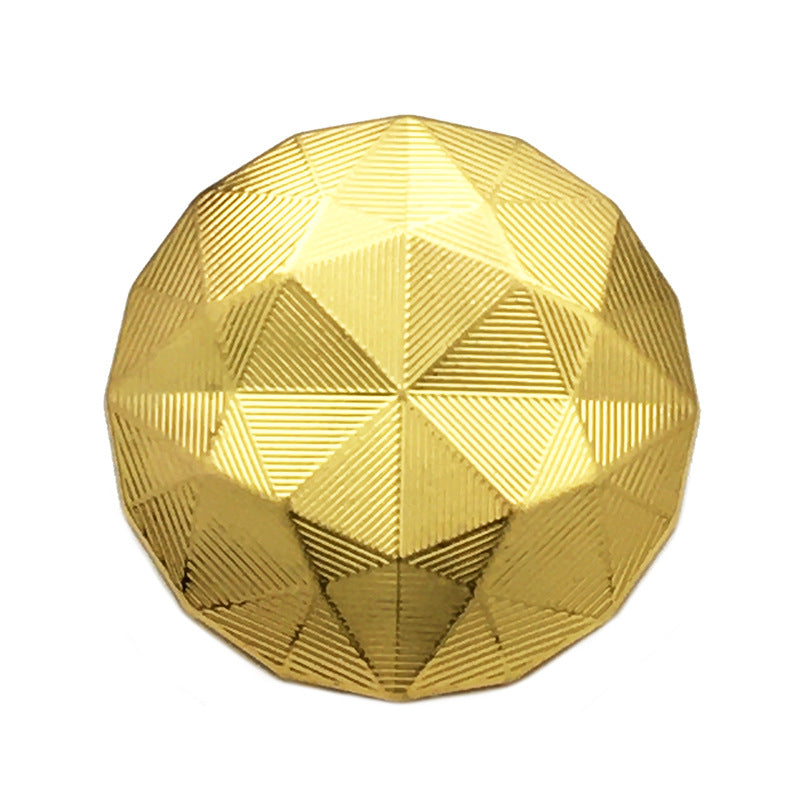 Butoane metalice cu model Chevron auriu și argintiu 17.5/22.5mm, 20 bucăți