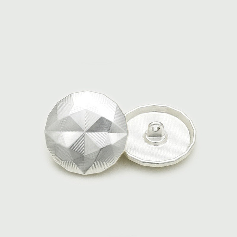 Butoane metalice cu model Chevron auriu și argintiu 17.5/22.5mm, 20 bucăți