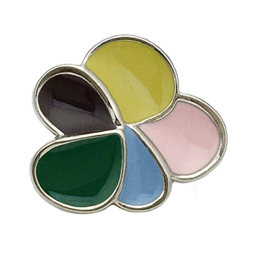 Botones de metal irregulares de flores coloridas de 17.5/22.5mm 12pcs