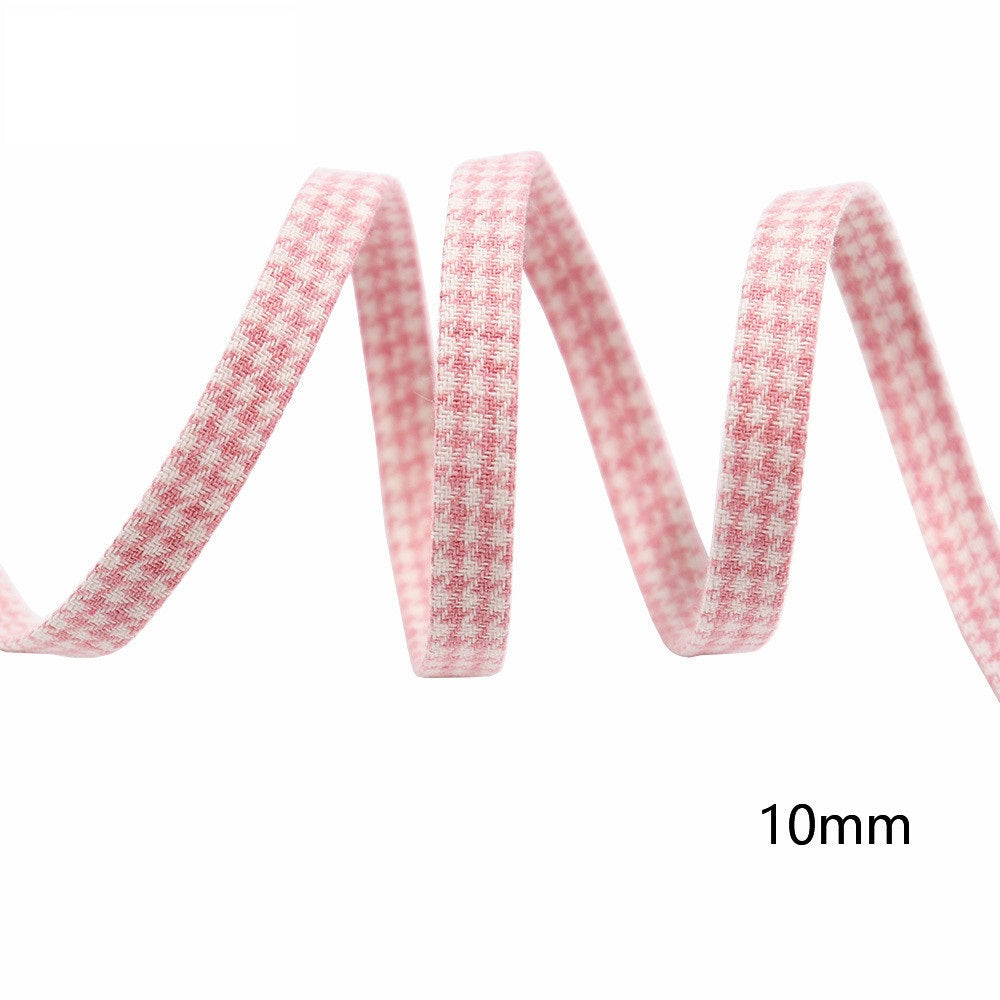 10/25/38MM Pamuk Houndstooth Koso Traka za Lukove Trake 8 Boja 40M Pakiranje