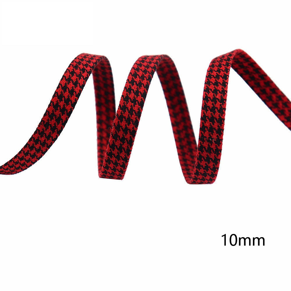 10/25/38MM Pamuk Houndstooth Koso Traka za Lukove Trake 8 Boja 40M Pakiranje