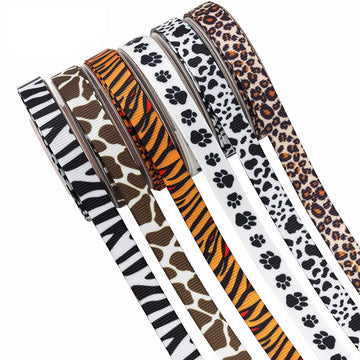 10mm Zebra, Lehmä, Leopard, Kirahvi Printti Nauhat 60 Yards