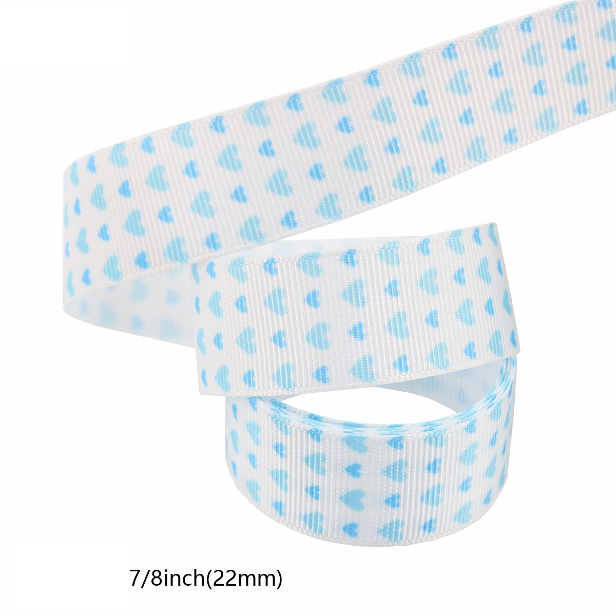 22mm Blue Boy Fødselsdagsfest Dekorationsbånd 8 Pakker 40 Yards (5 Yards pr. Rulle)