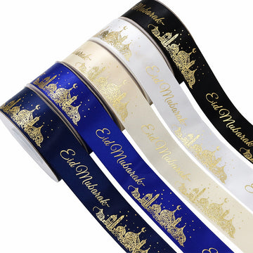 1 Inch Hanukkah Lint met Traditionele Joodse Motieven 25 Yards