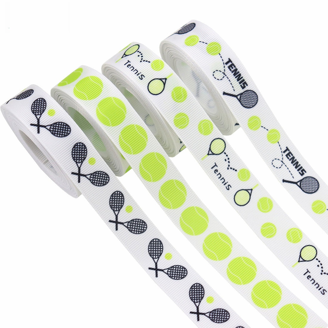 Panglică grosgrain pentru păr de majoretă, 19mm, set de 4 bucăți