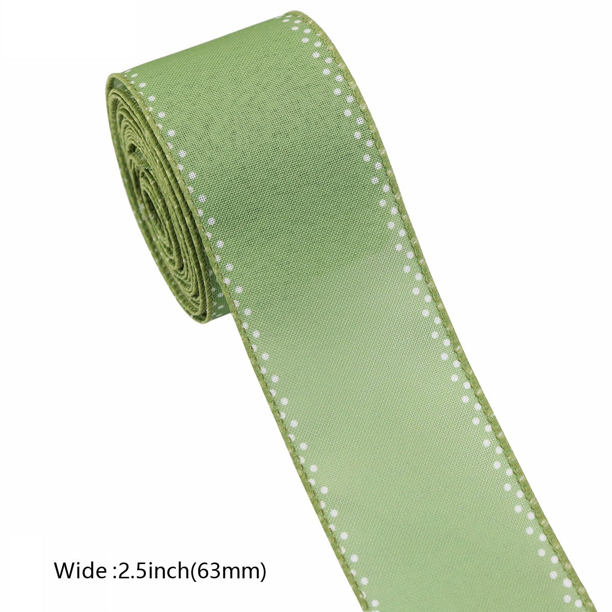 6 rola 2.5"×5 jardi vrpce s žicom rubom ljetni cvjetni uzorak za vijence i mašne