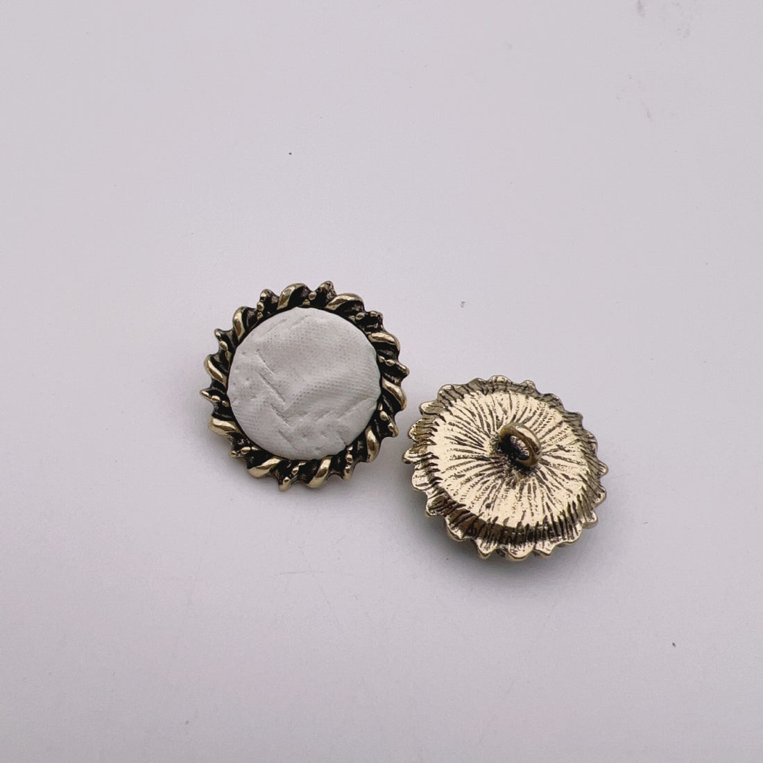 23mm Skórzane Tkaninowe Antyczne Brązowe Metalowe Guziki z Łącznikiem 50 szt.