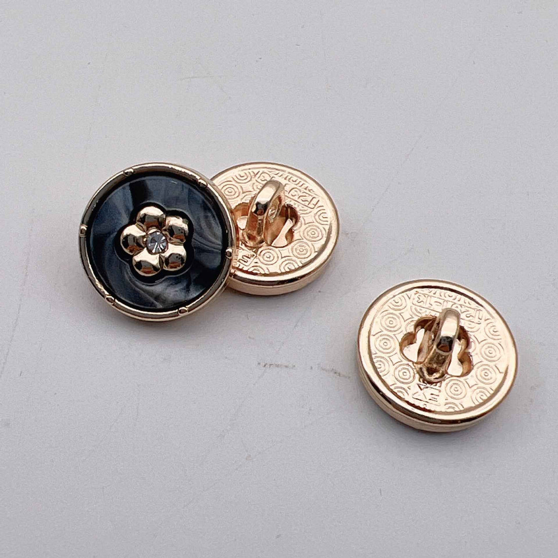 12.5mm Round Diamond Metal Buttons for Women's Shirts 50pcs - Lots of Buttons