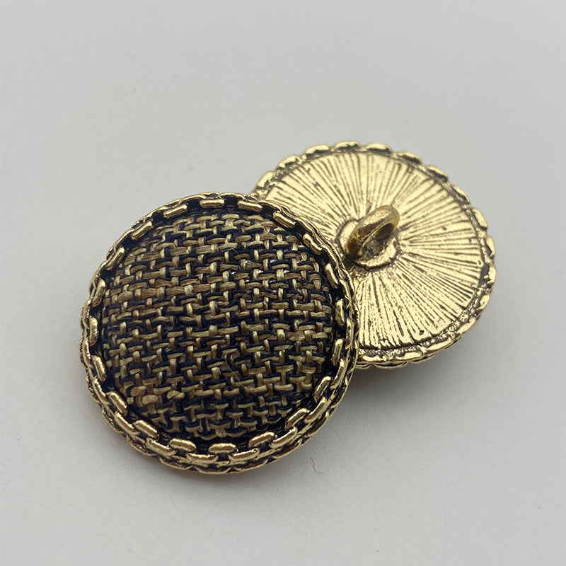 25mm knoflíky s hvězdicovým vzorem, kovový nožičkový šev, balení 50 kusů (5 barev)