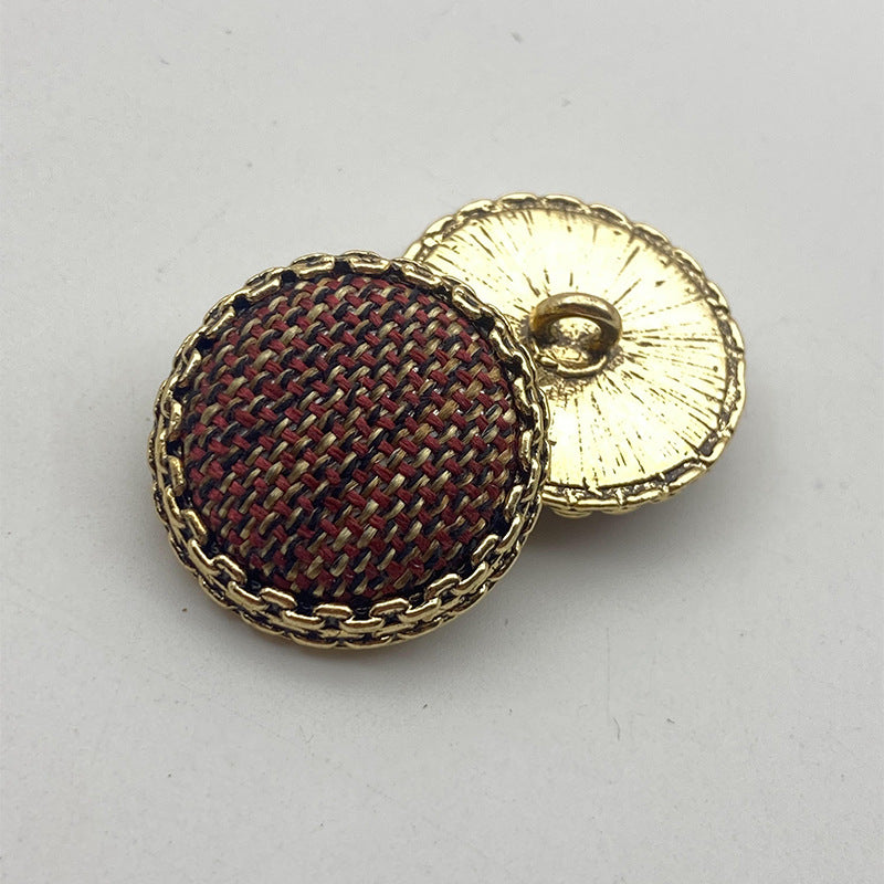 25mm knoflíky s hvězdicovým vzorem, kovový nožičkový šev, balení 50 kusů (5 barev)