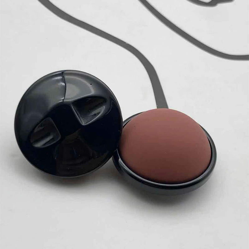 25mm kulaté gumové pryskyřičné základní nátěrové knoflíky balení 48 kusů (6 barev)