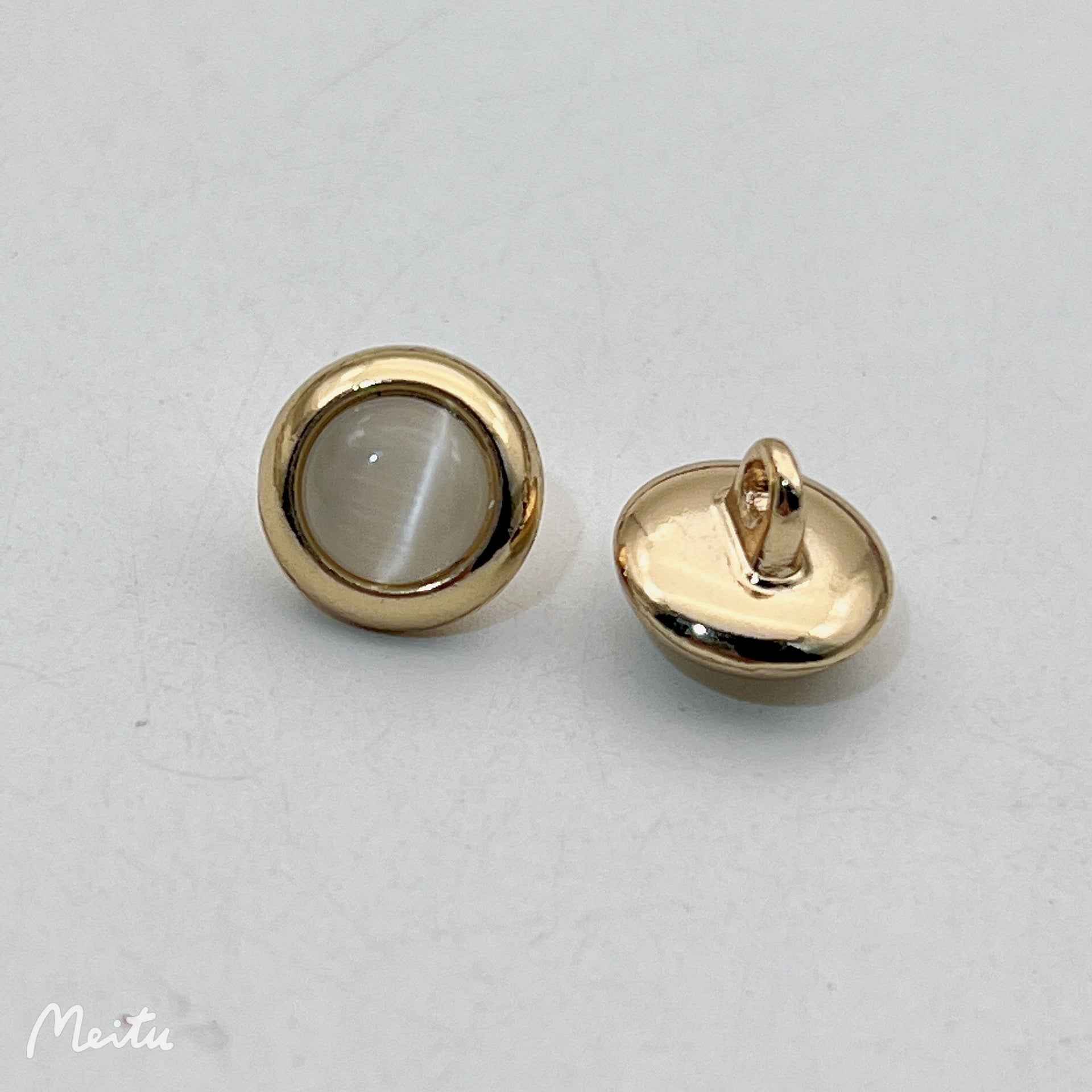 12.5mm Cat's Eye Metal Buttons for Shirts 50pcs - Lots of Buttons