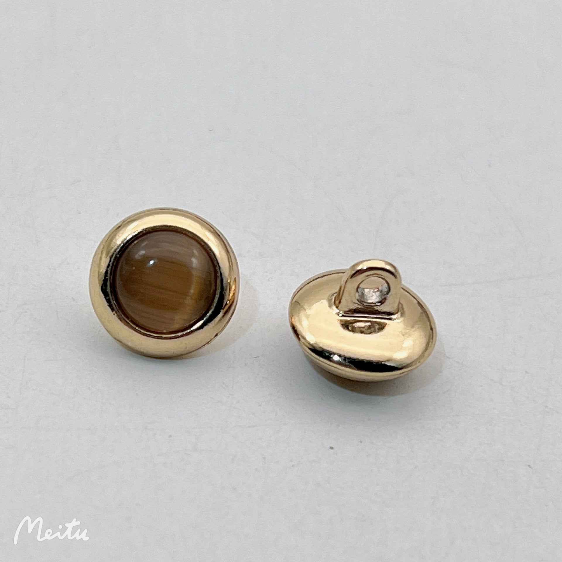 12.5mm Cat's Eye Metal Buttons for Shirts 50pcs - Lots of Buttons