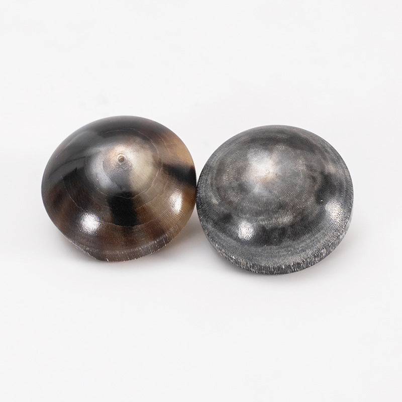20mm Hřibové Zesílené Hnědo-Šedé Vintage Knoflíky na Paroh 10ks