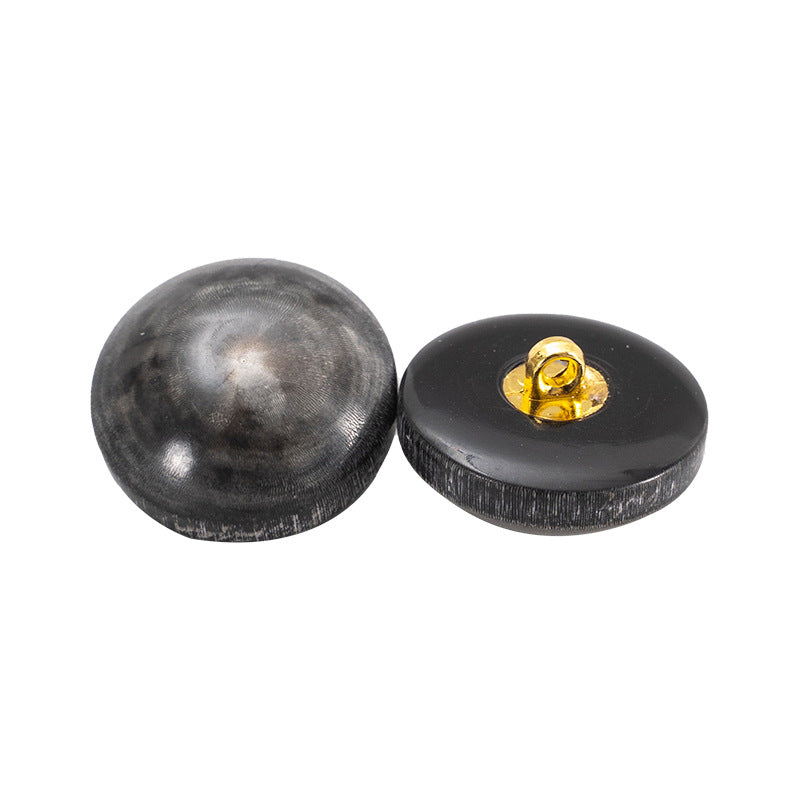 20mm Hřibové Zesílené Hnědo-Šedé Vintage Knoflíky na Paroh 10ks