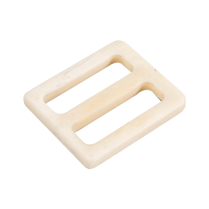 25/45mm bílá kost přezka na úpravu pásku na kabát 2 ks