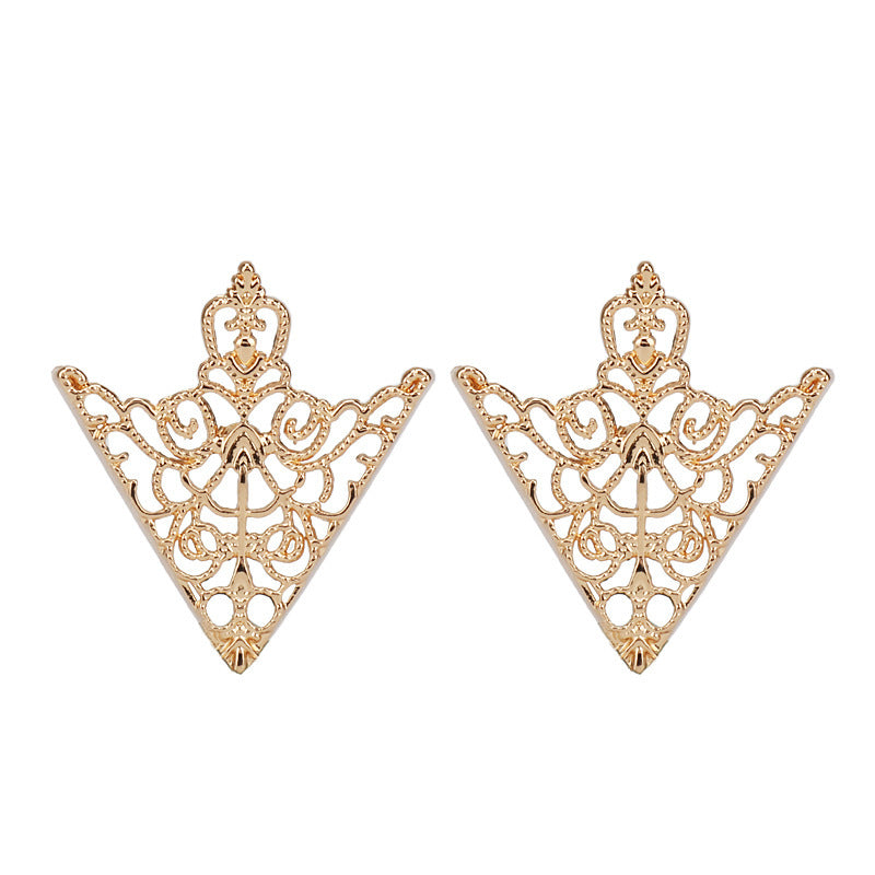 Hollowed Triangle Shirt Collar Clip Brooch for Men Women 4 Pack - Lots of Buttons