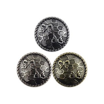 15/18/20/23mm Antik Arany Ezüst Fém Gombok Masni Minta 20db