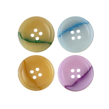 15-25mm Round 4 Hole Dreamy Colorful Urea Buttons for Men's and Women's Suits - Lots of Buttons