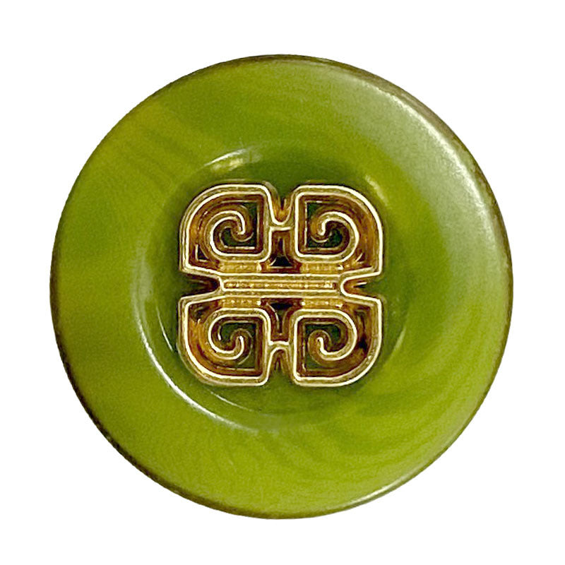 Čínske štýlové kovové gombíky na oblečenie s motívom ovocia 15 kusov (3 farby)